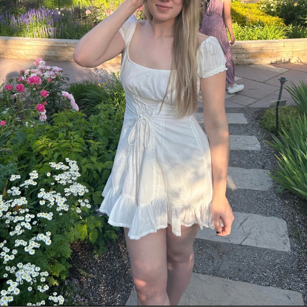 Milkmaid mini dress - cottagecore, fairycore, y2k